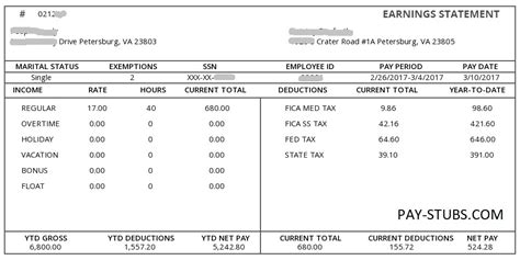 saks paystub.